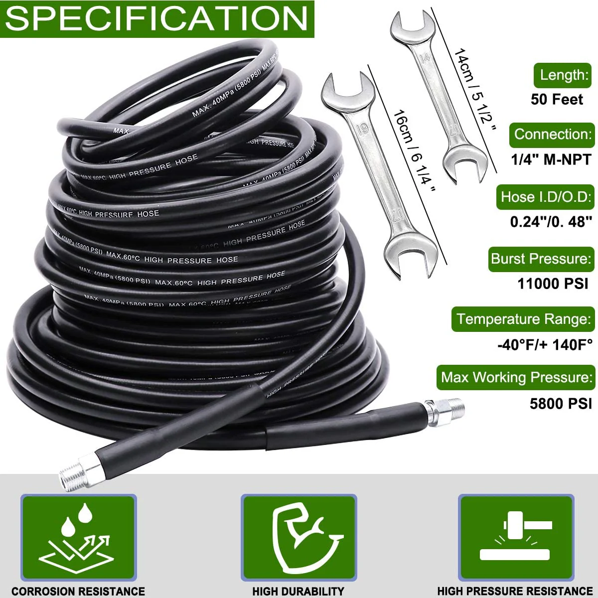 Drain/Pipe Cleaning Kit for Pressure Washers 20m - Image 6