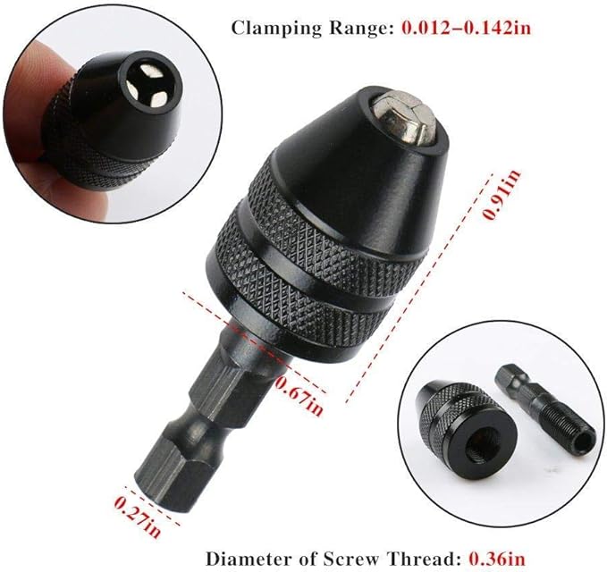 Drill Chuck Adapter Hex 0.3-3.4mm - Image 7