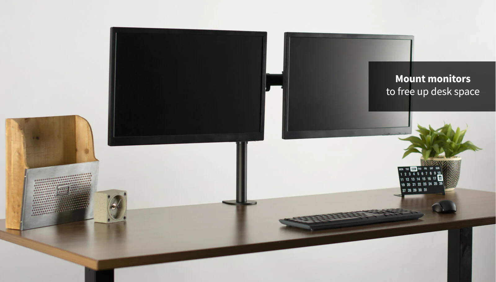 Dual Arm Monitor Mount Stand Bracket - Image 12