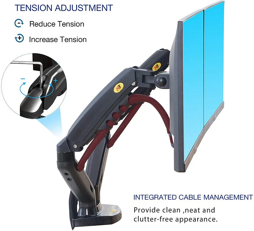 Dual arm monitor stand Hydraulic - Image 9