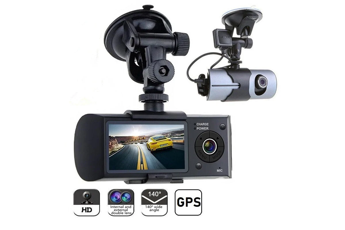 Dual Car Dash Camera with GPS - Front and Rear - Image 3