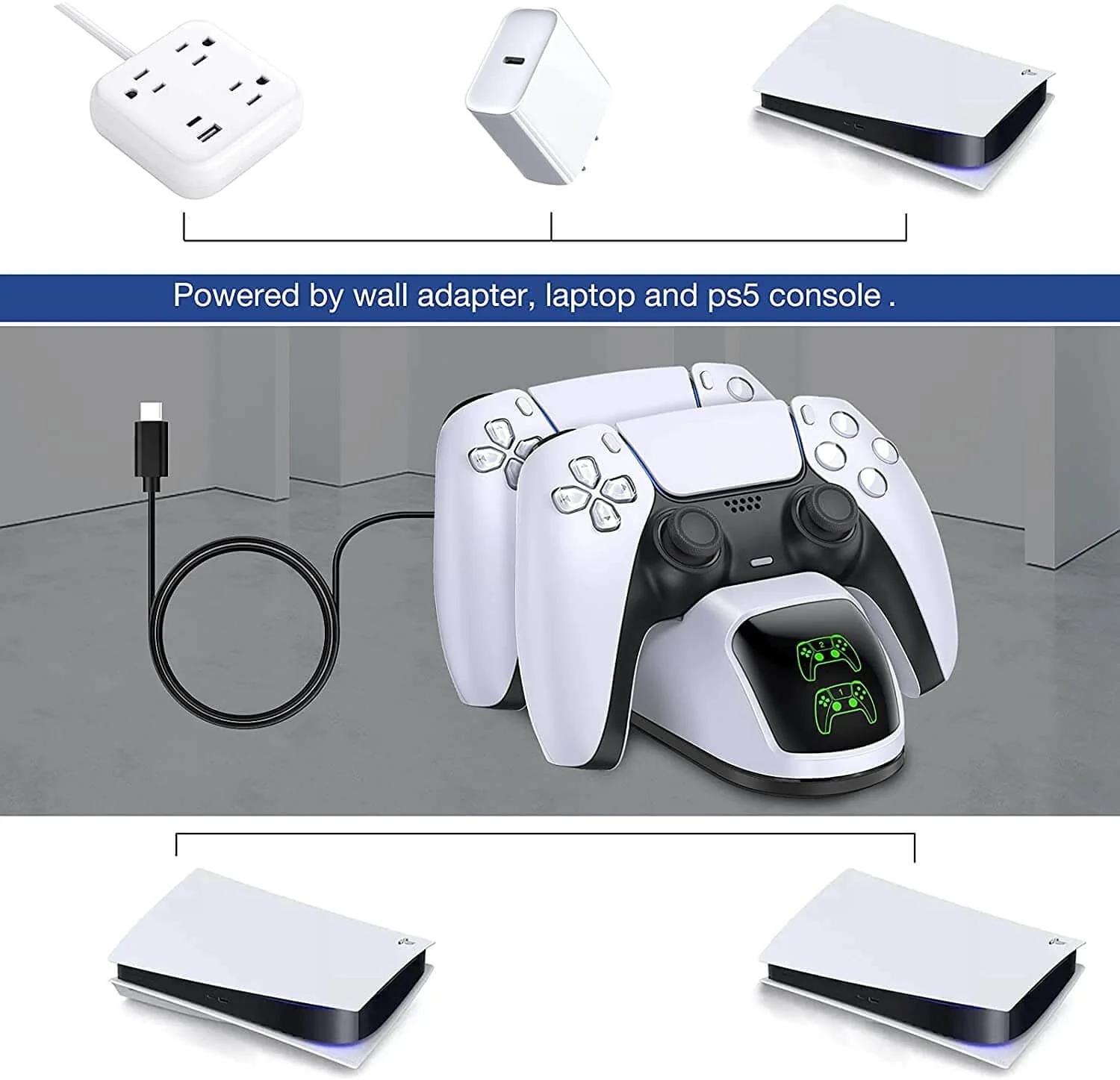 Dual Controller Charging Station for PS5 - Image 3