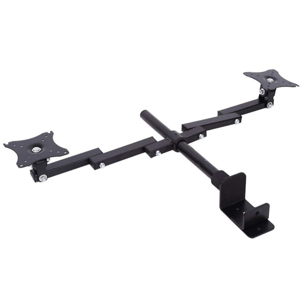 Dual Monitor Stand Bracket Mount 14"-24" Screens 360-degree Rotation - Image 5