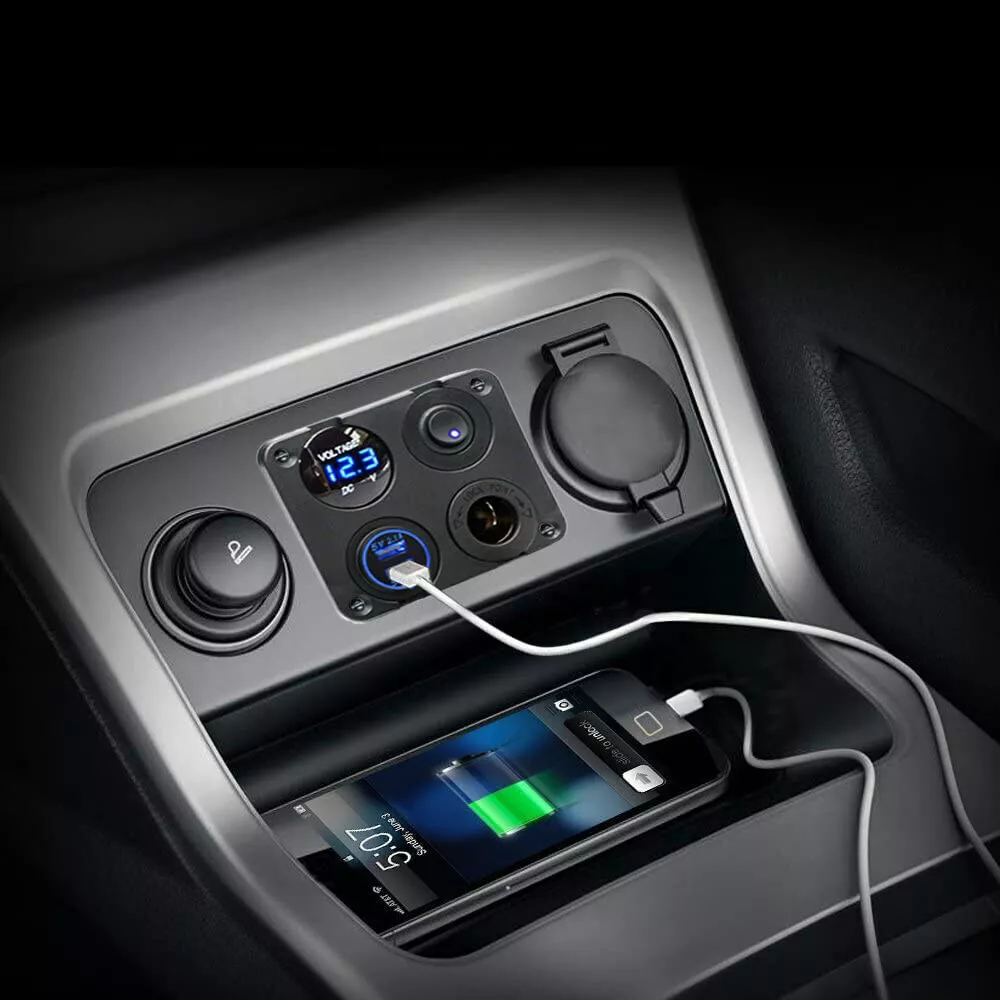 Dual USB LED Rocker Switch Panel - Image 8