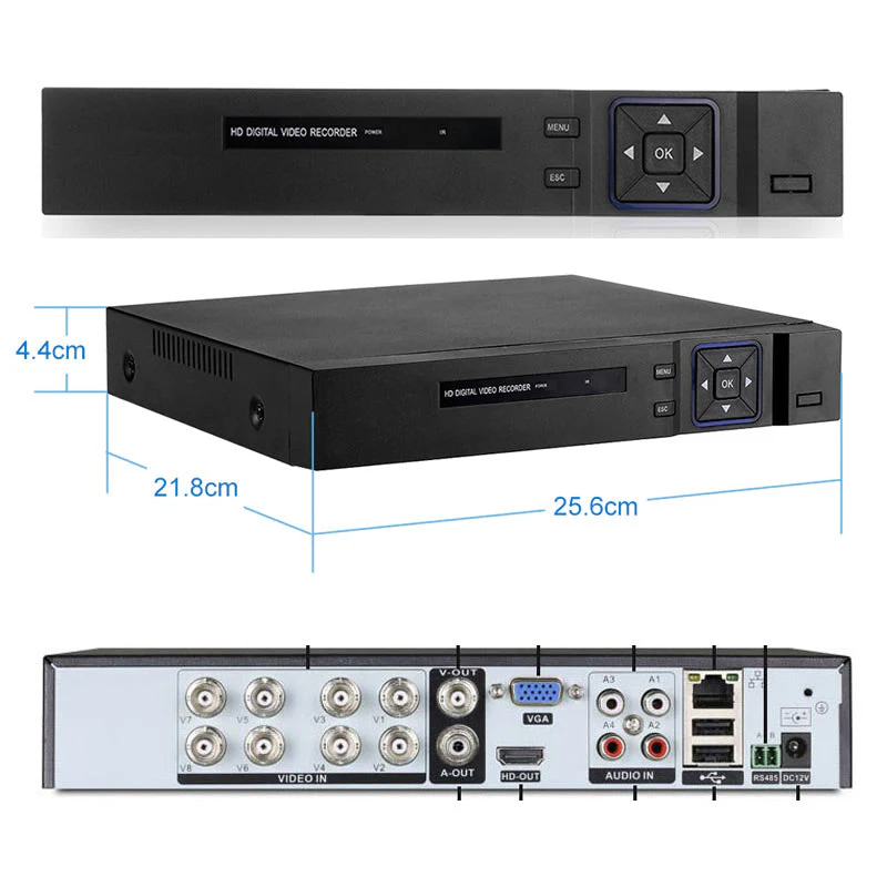 DVR 8CH Digital video recorder CCTV Camera System - Image 4