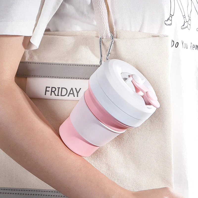 Eco Silicone Collapsible Coffee Cup & Teacup - Image 4