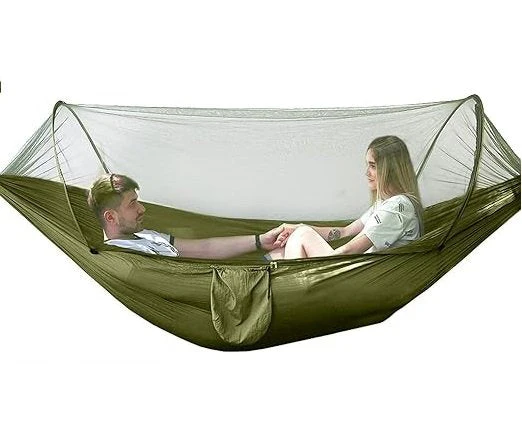 ECOTREK-Portable Automatic Quick-Open Mosquito Hammock with Net - Image 7