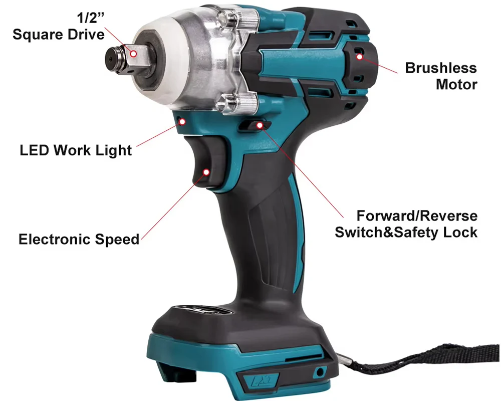 Electric Impact Wrench Makita Compitable - Image 4
