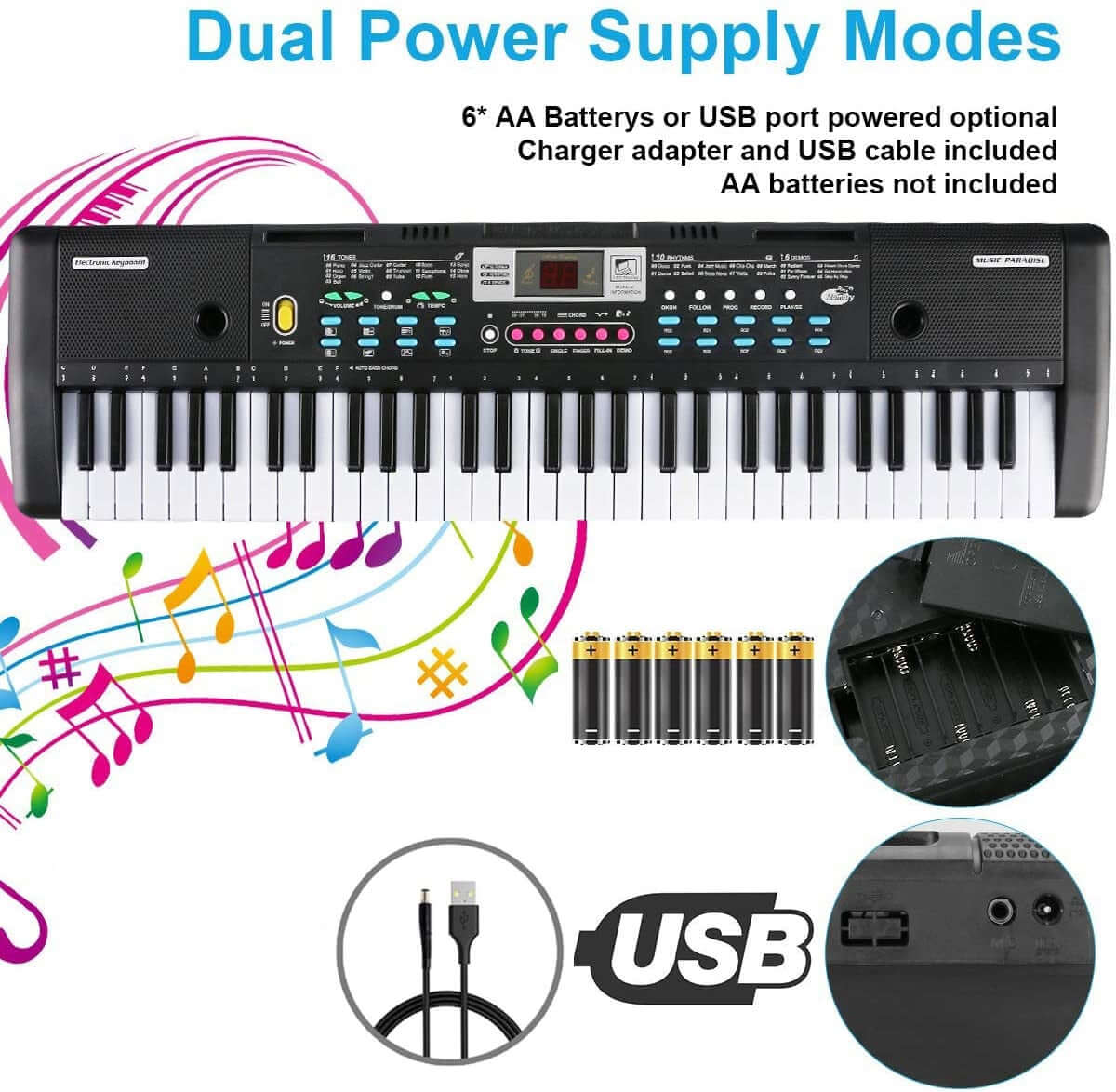 Electric Keyboard Piano 61 Keys - Image 10