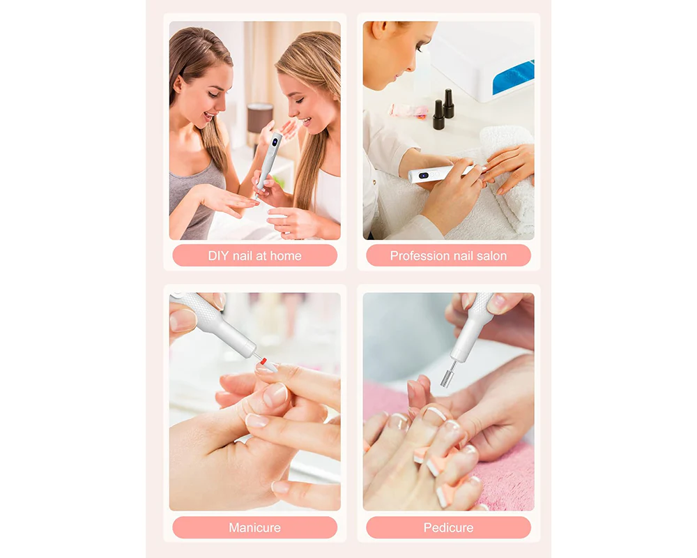 Electric Nail File Drill Manicure Set Rechargeable - Image 12