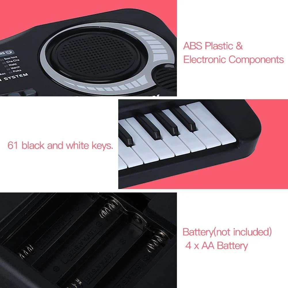 Electronic Keyboard Piano Piano 61-Keys - Image 12