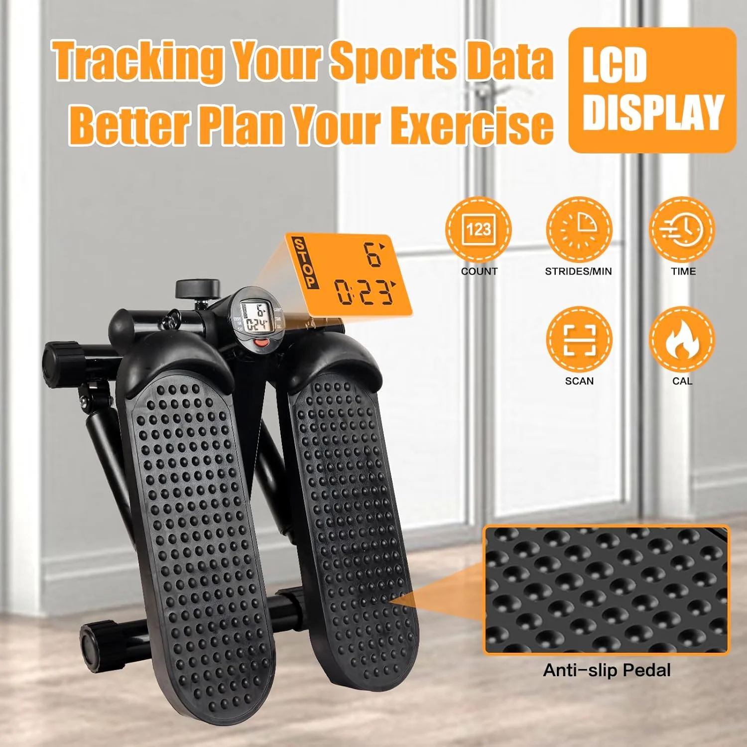 Electronic Stepper Mini Elliptical Trainer - Image 8