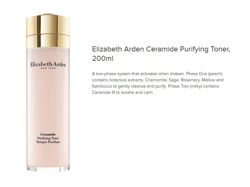 Elizabeth Arden, Ceramide, Purifying Toner, 200ml, (BOX) - Image 3