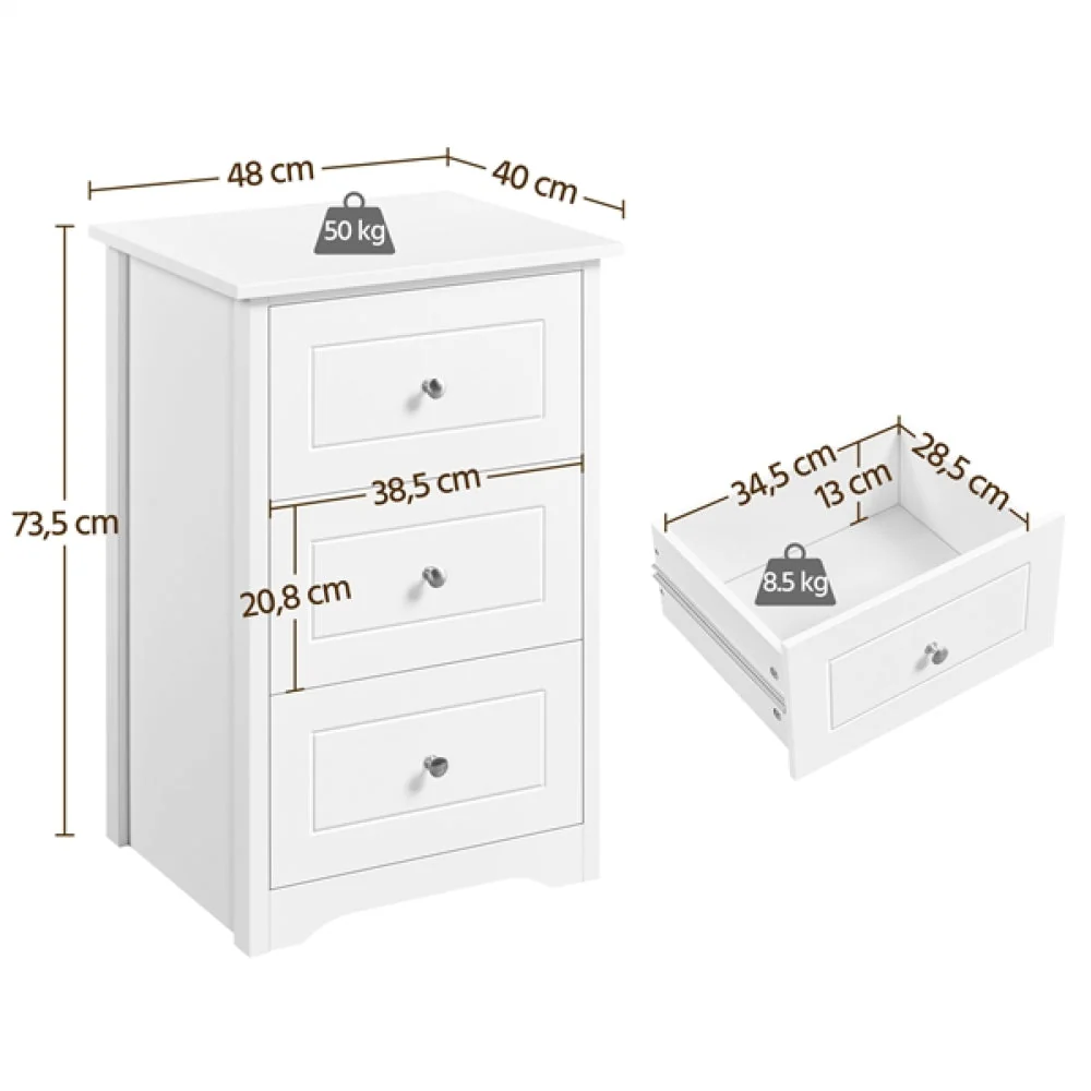 End Table Classic Side Table Storage - Image 9