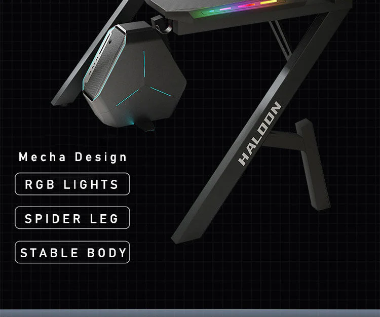 ERGONOMIC Gaming Desk Gaming Table Computer Desk 120CM - Image 8