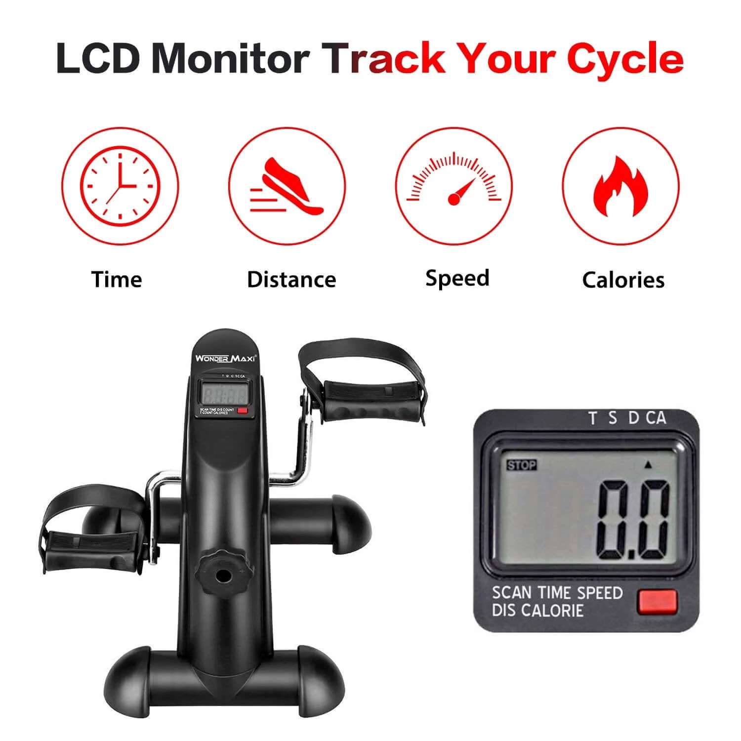 Exercise Bike Mini Cycle With LCD Screen - Image 3