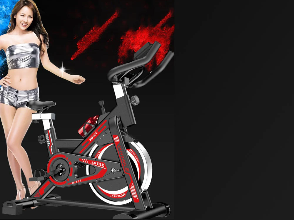 Exercise Bike Spin Bike with Heart Rate Monitor - Image 2