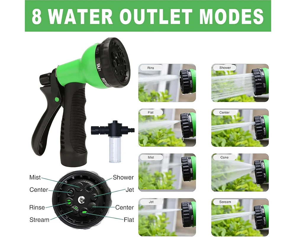 Expandable Flexible Garden Hose Spray Nozzle 30M - Image 6