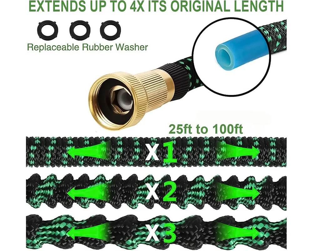 Expandable Flexible Garden Hose Spray Nozzle 30M - Image 8