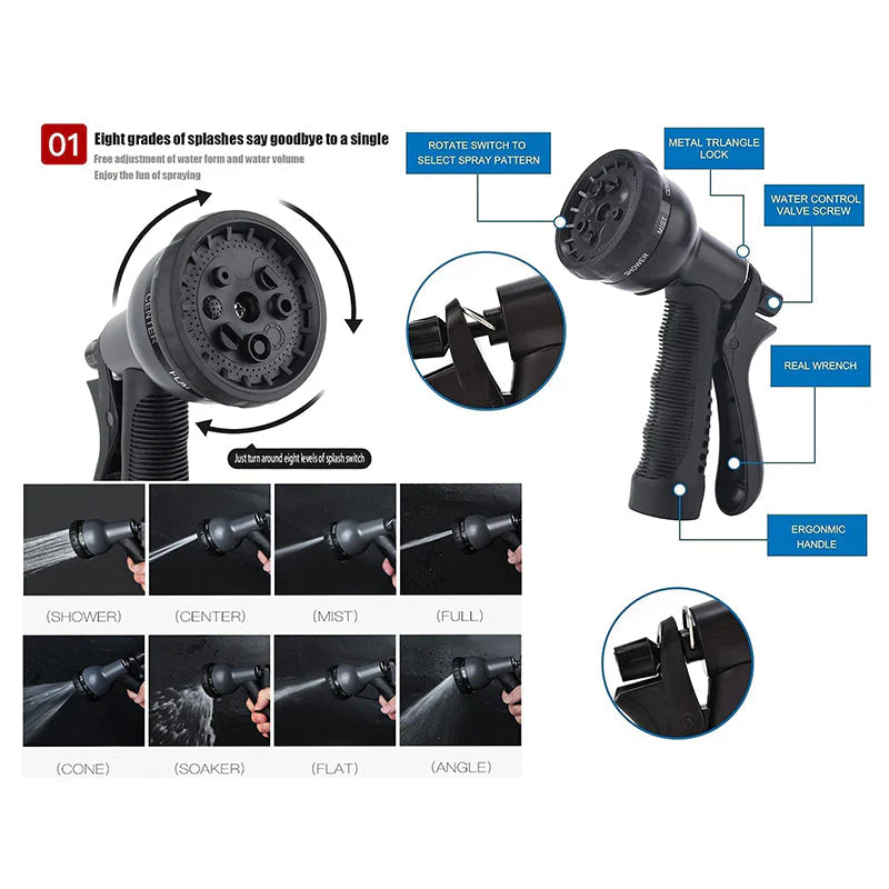 Expandable Flexible Garden Hose Spray Nozzle 30M - Image 2