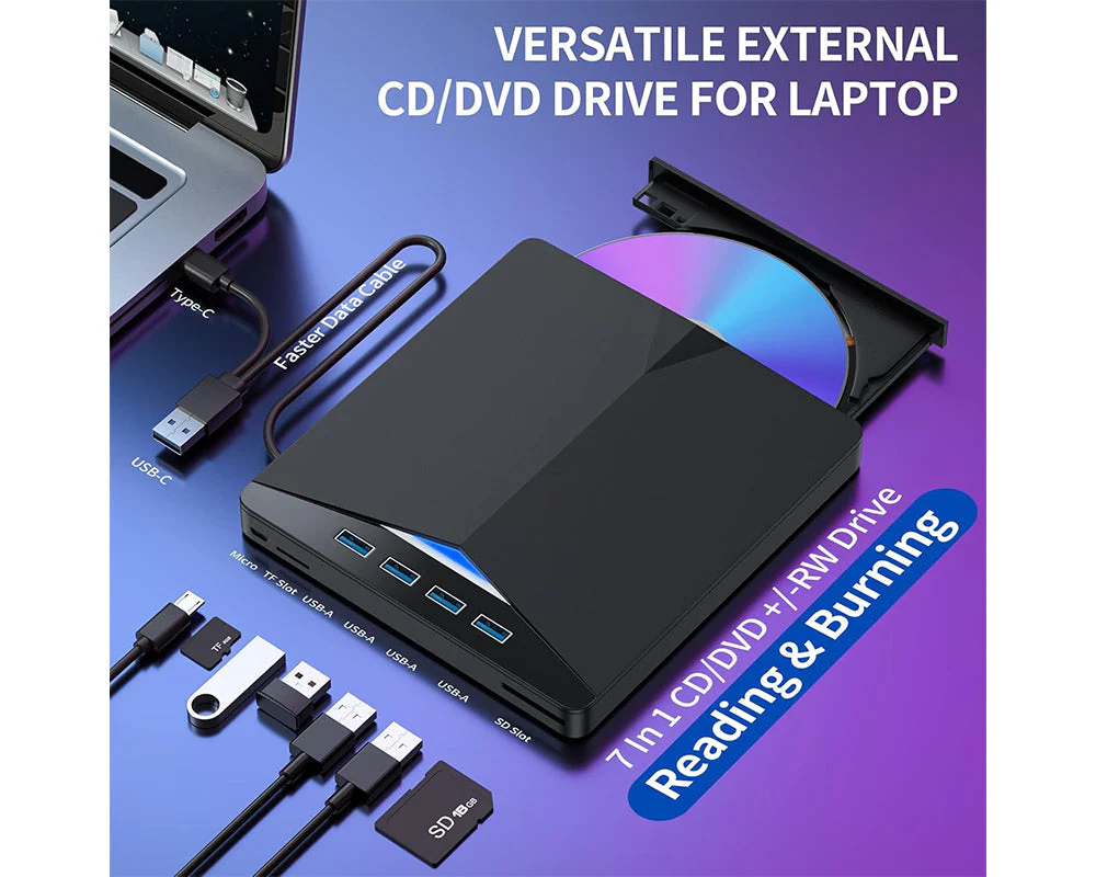 External DVD Drive CD/DVD Writer - Image 4