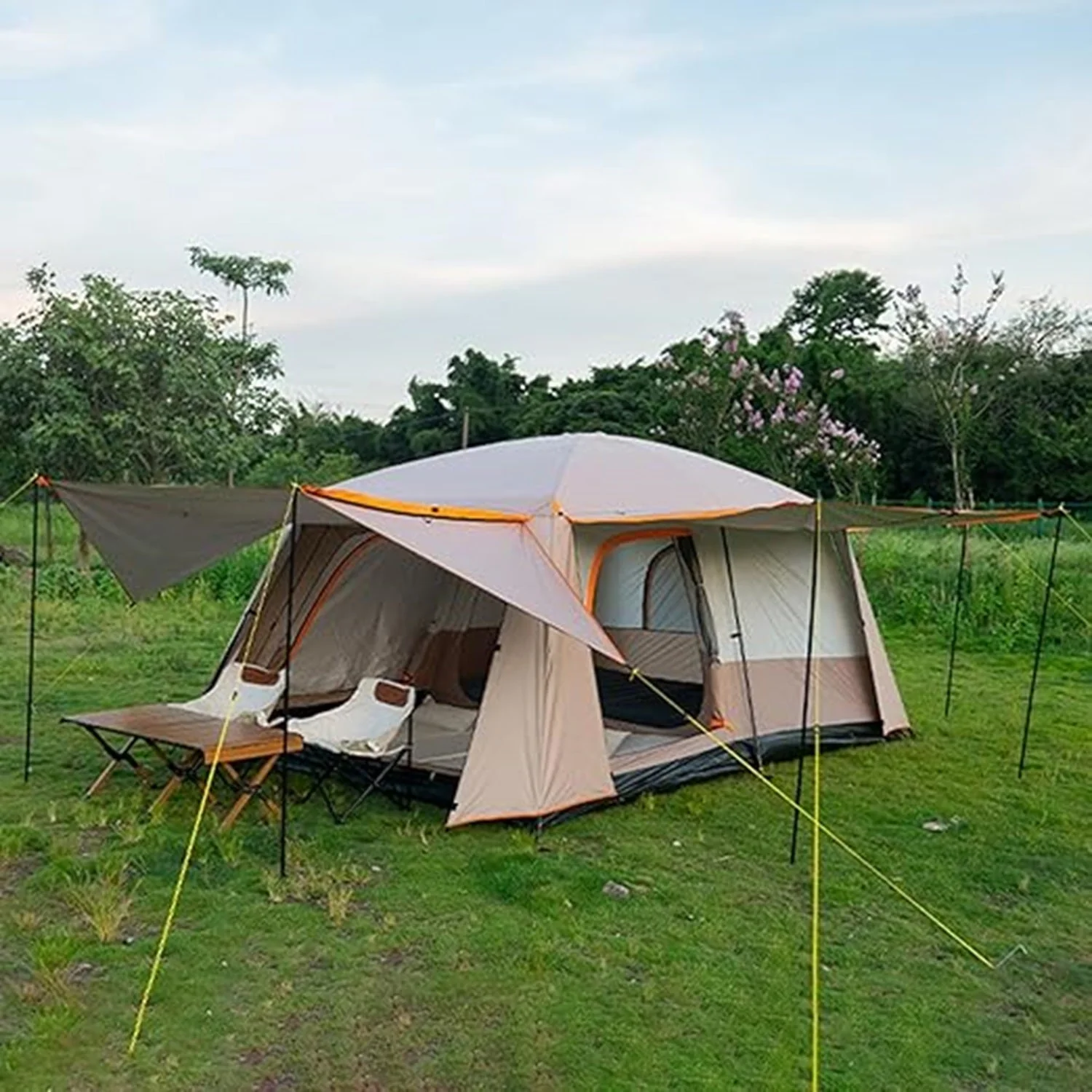 Family Tent –Double layers Waterproof-3 Size Two Colours Aavailable - Image 2
