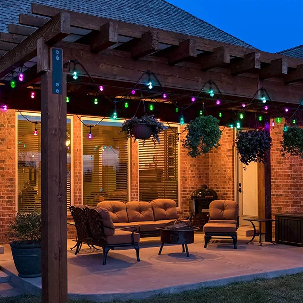 Waterproof Festoon Lights with 20M 24 bulbs RGB - Image 7