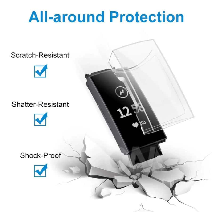 Protective Case for Fitbit Charge 3 / 4 (Black) - Image 3
