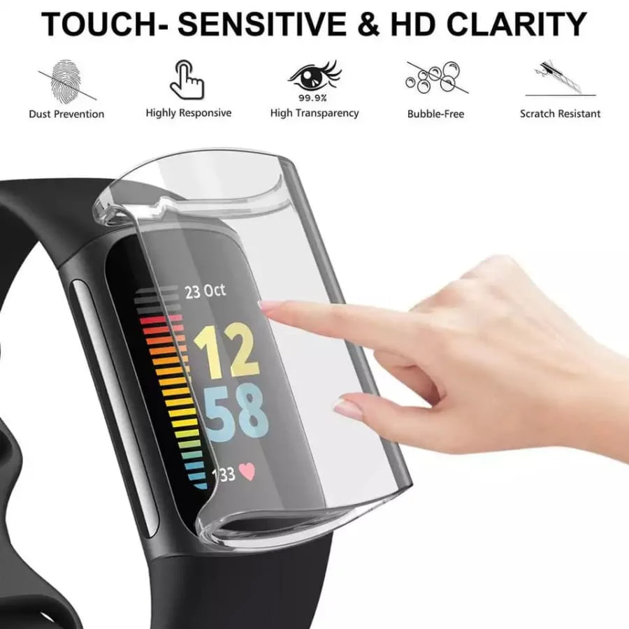 Protective Case for Fitbit Charge 5 (Clear) - Image 3