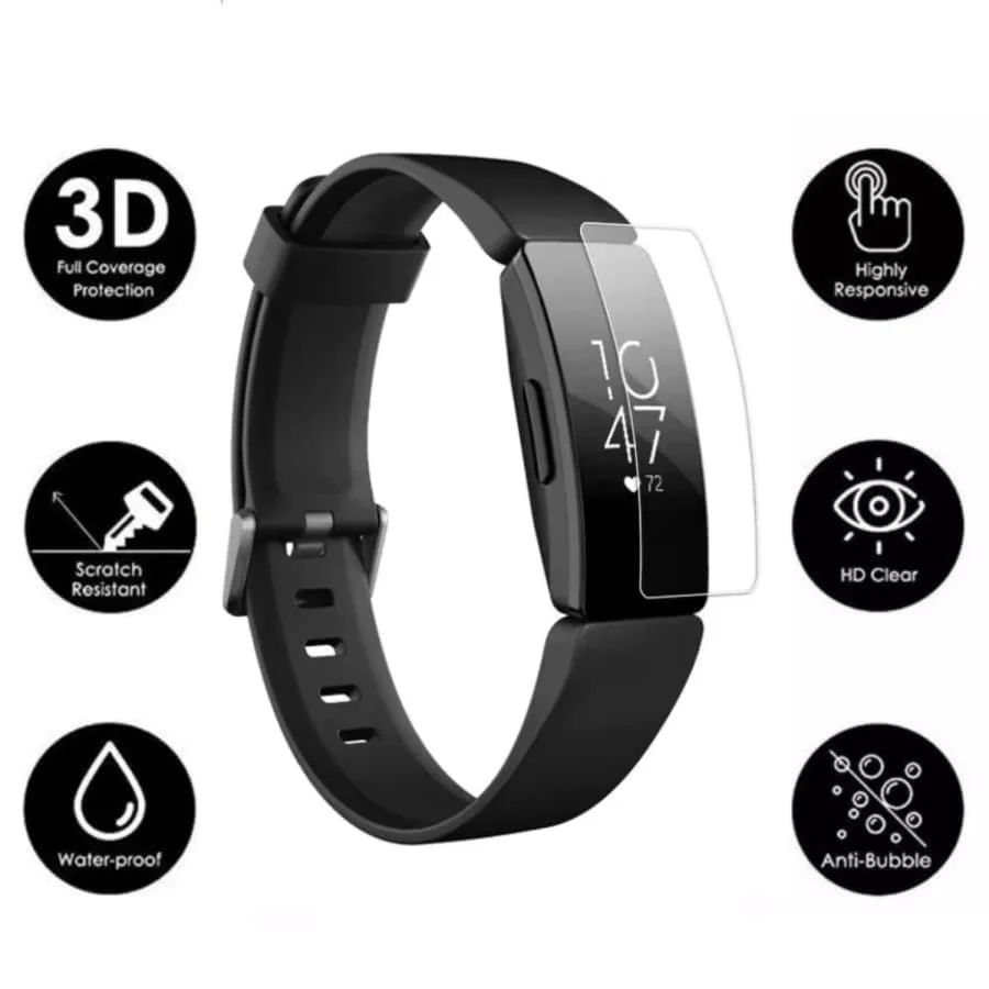 Hydrogel Screen Protectors for Fitbit Inspire HR (Pack of 6) - Image 3