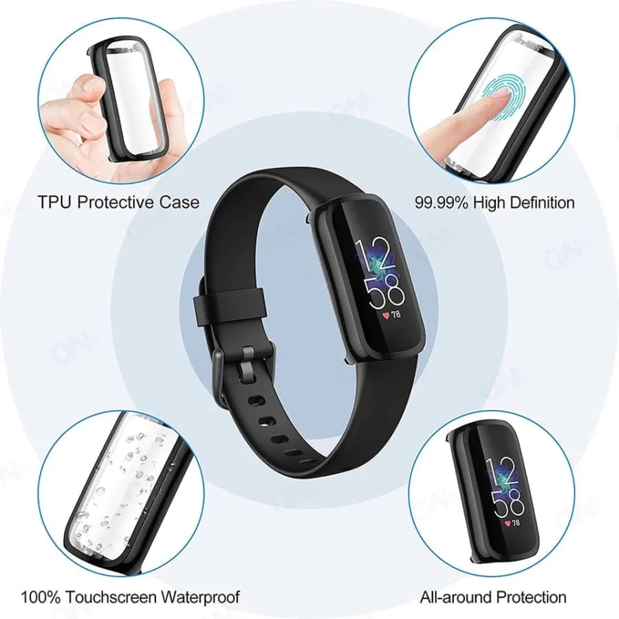 Protective Case for Fitbit Luxe (Black) - Image 4