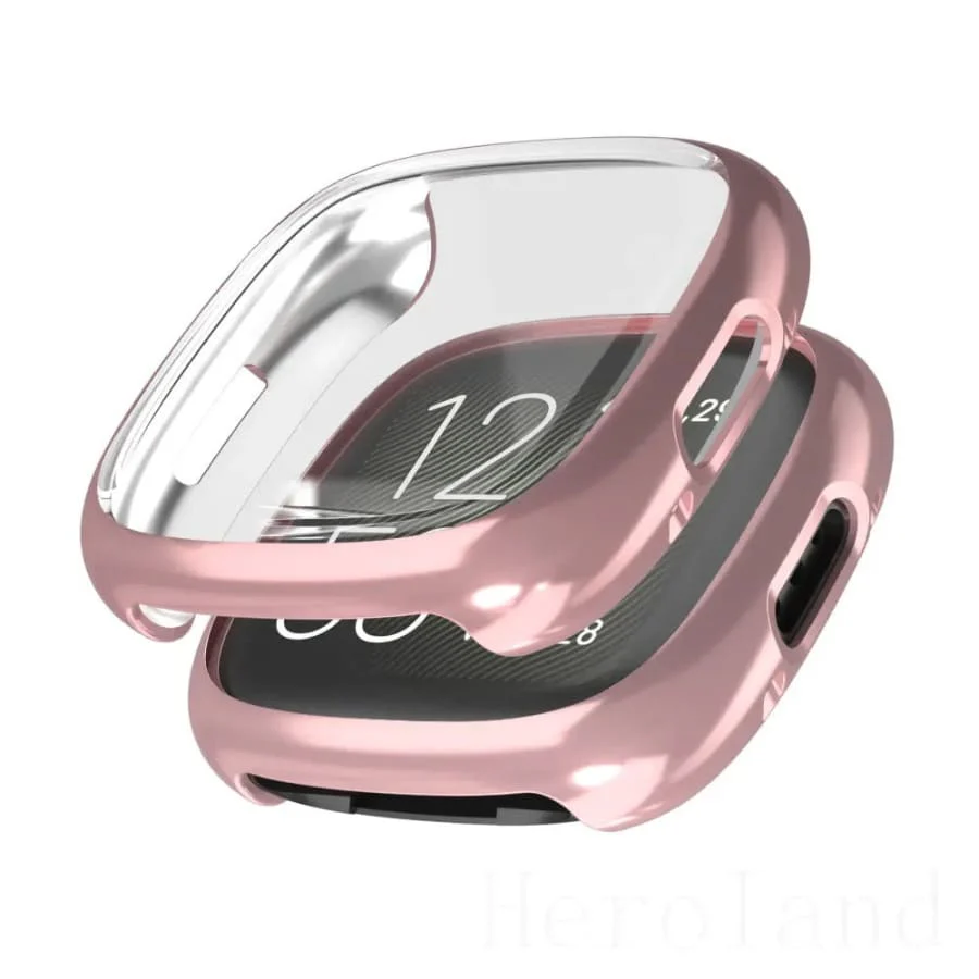 Protective Case for Fitbit Versa 4 (Rosegold)