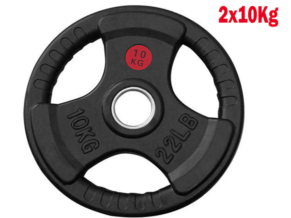 Fitness Olympic Bumper Weight Plates 10Kgx2 - Image 4