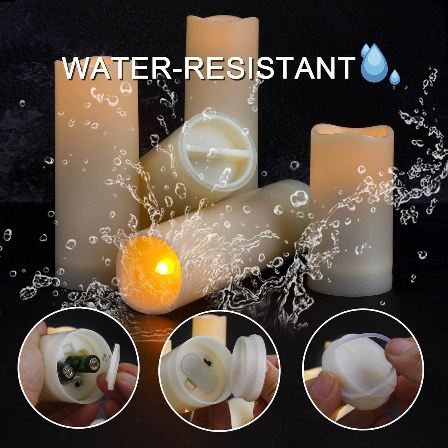Flameless Candles Battery Operated - Image 4