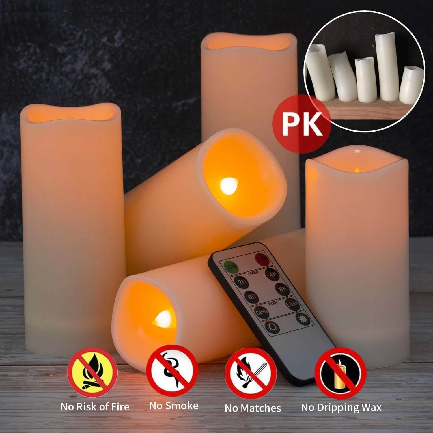 Flameless Candles Battery Operated - Image 7