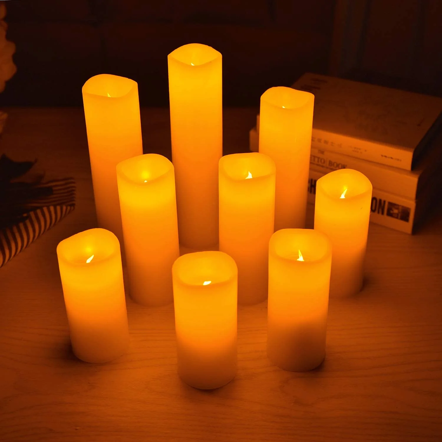 Flameless Candles Battery Operated With Remote - Image 6