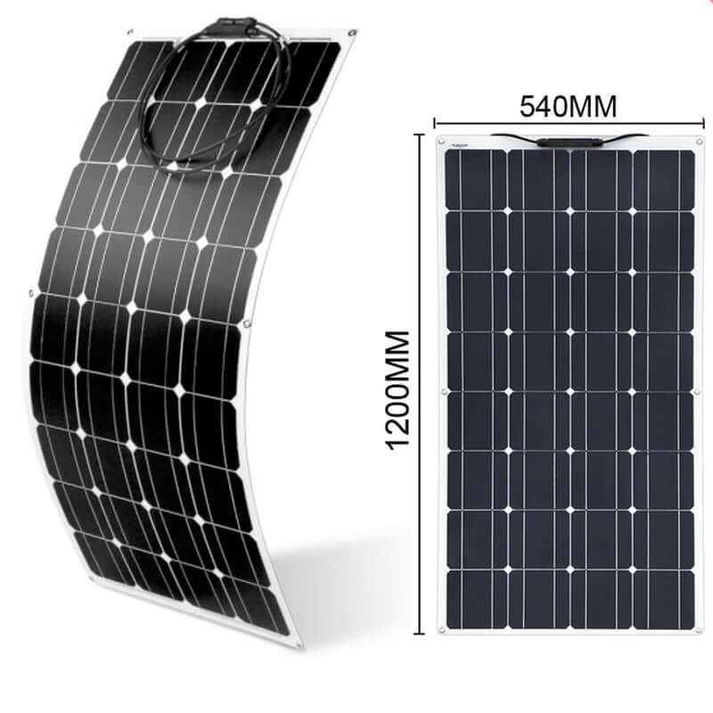 Flexible 100W Solar Panel with controller and mount - Image 2