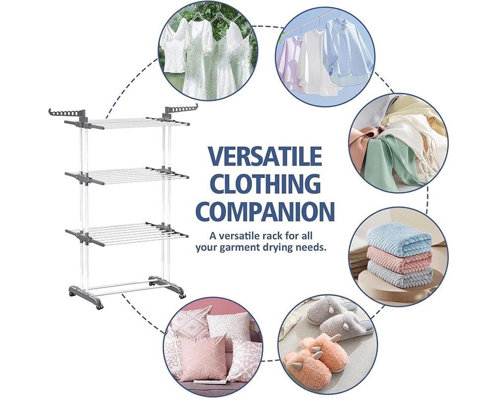 Foldable Clothes Drying Rack - Image 4