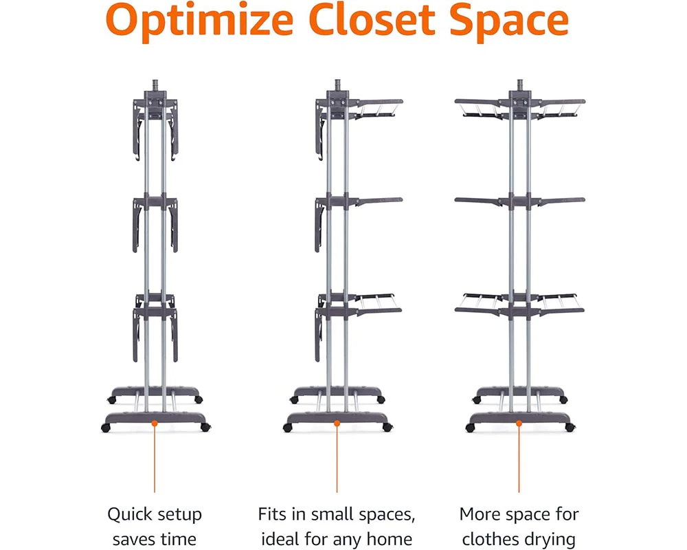 Foldable Clothes Drying Rack - Image 6