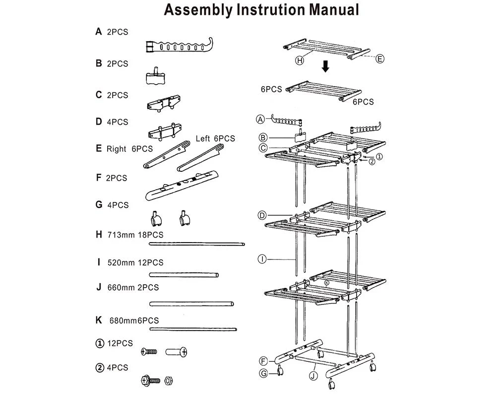 Foldable Clothes Drying Rack - Image 7
