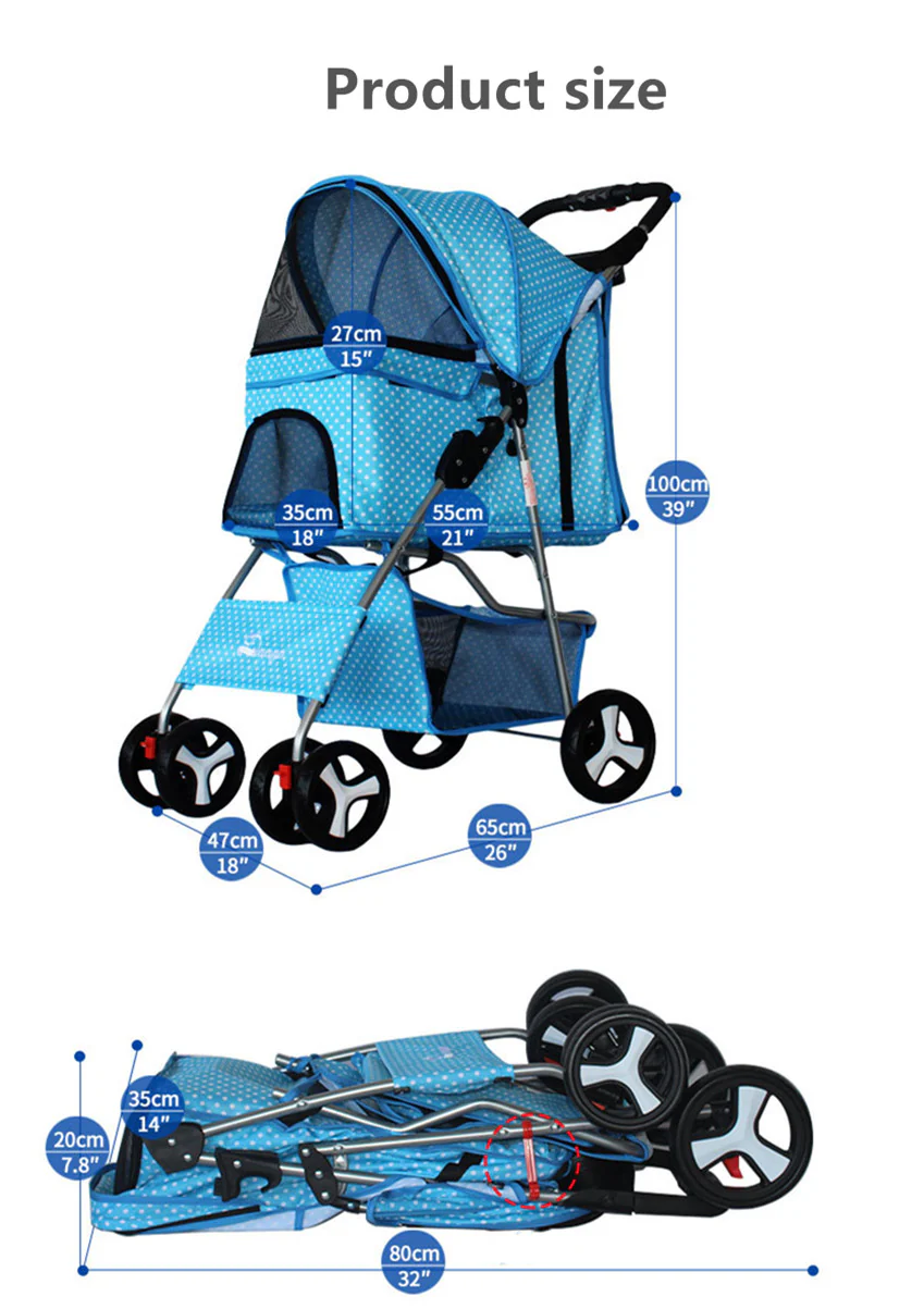 Foldable Pet Stroller - Image 13