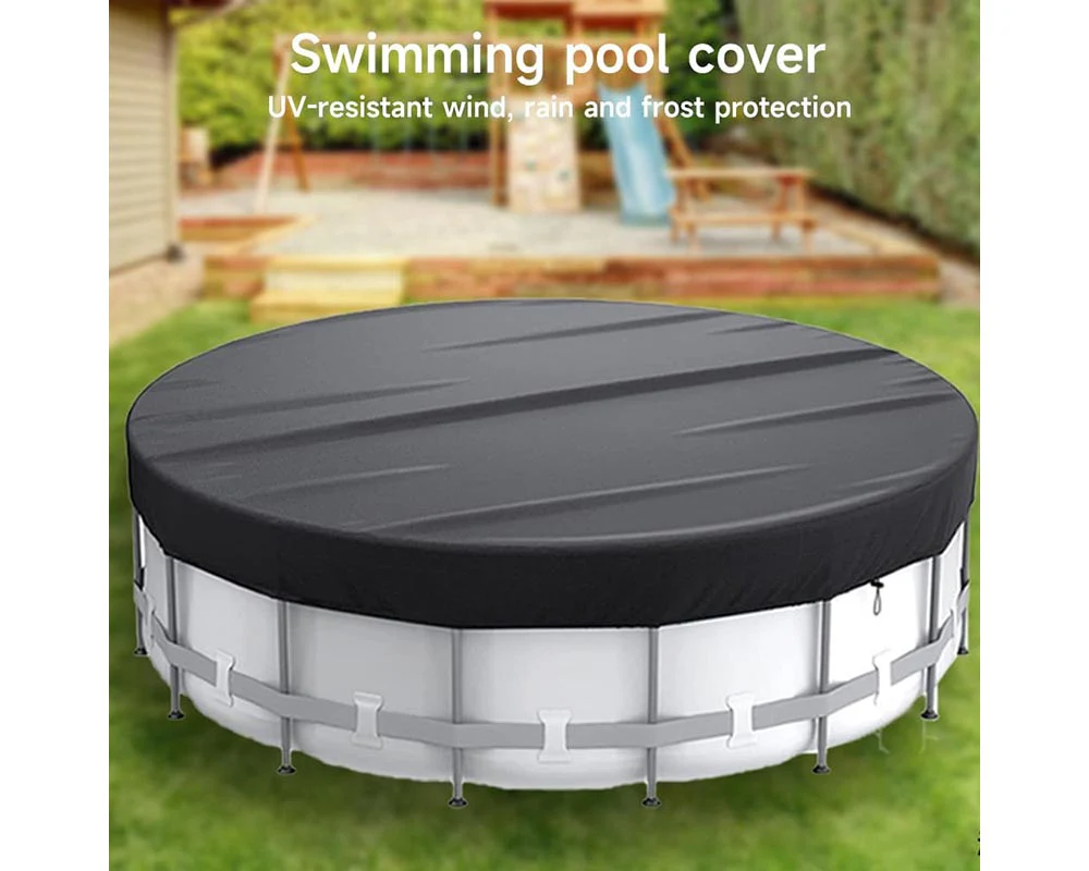 Foldable Round Sunscreen Dustproof Swimming Pool Cover - Image 5