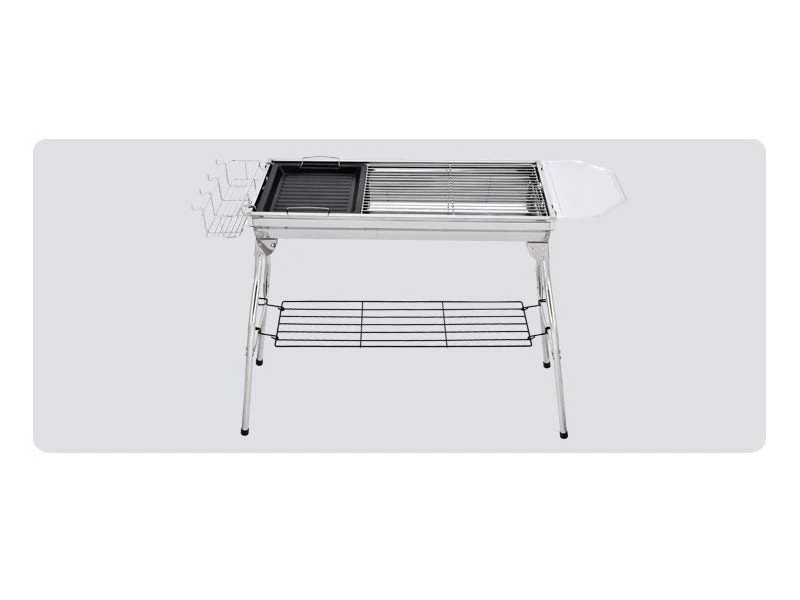 Foldable Stainless Steel BBQ Stove Grill Combo 1 - Image 11