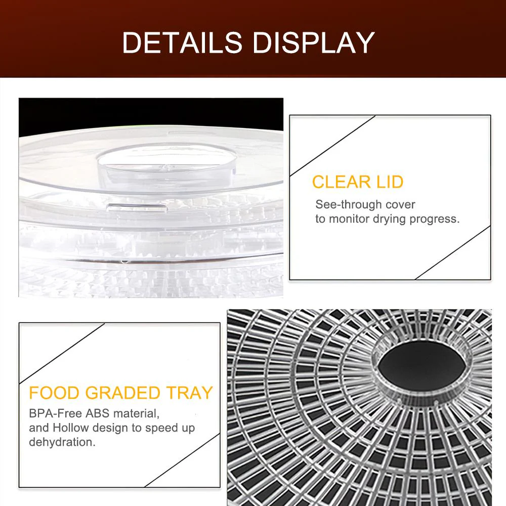 Food Dehydrator Electric Food Fruit Dehydrator Machine - Image 7