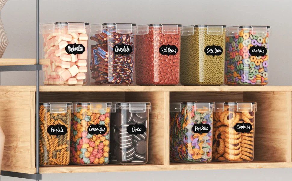 Food Storage Container Set Kitchen and Pantry Containers 14PCS - Image 11