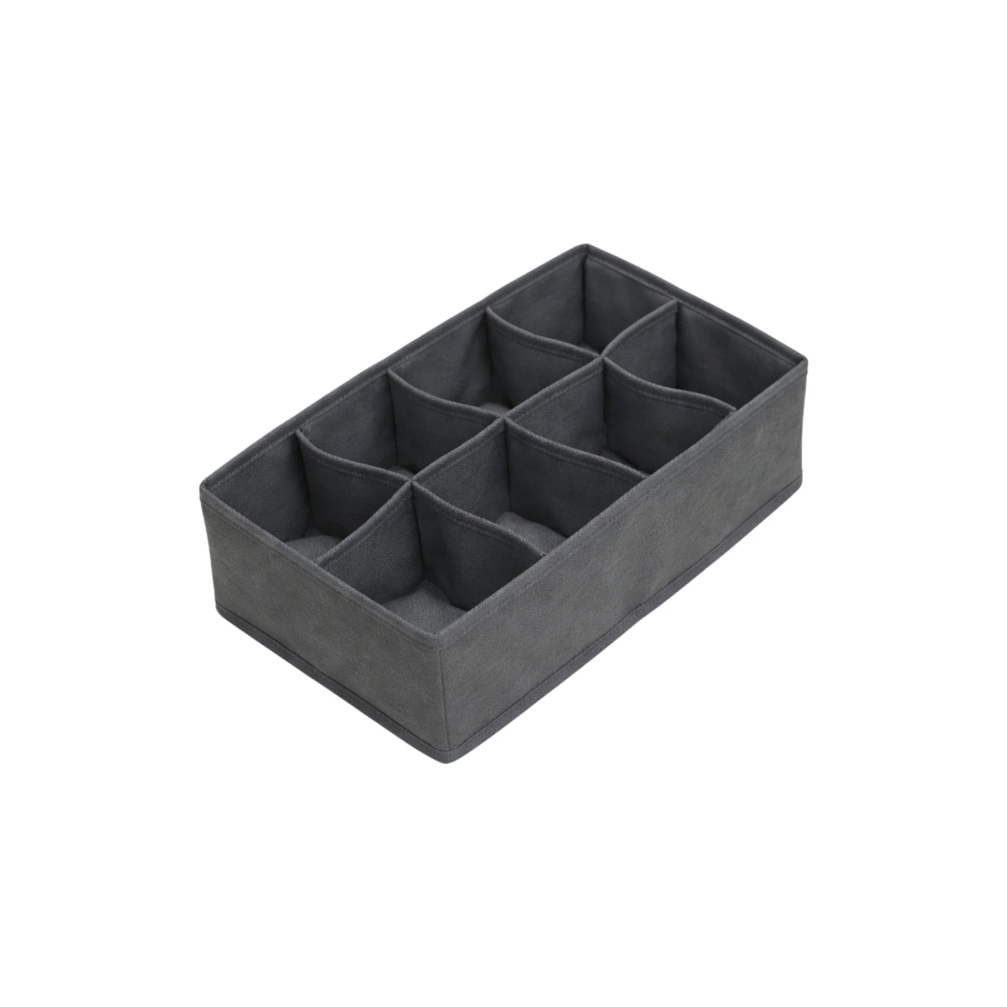 Frankly Cotton Fabric Drawer Organiser – Charcoal - Image 3