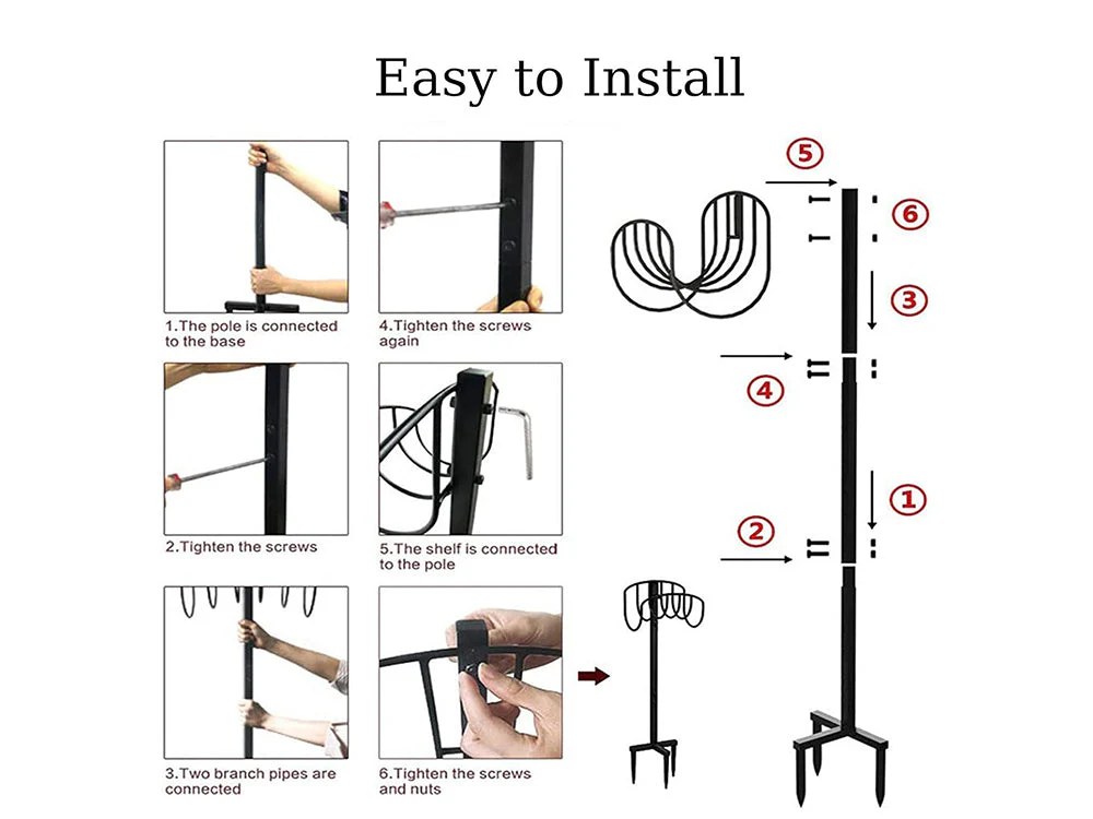 Free Standing Garden Hose Holder - Image 4