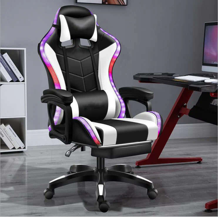 Gaming Chair with Footrest – RGB Gaming Chair with Speakers & Lights - Image 12