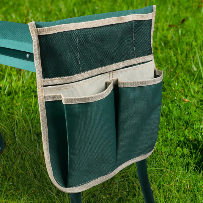 Garden Kneeler Seat with a Tool Pouch Garden Foldable Bench Stools - Image 4