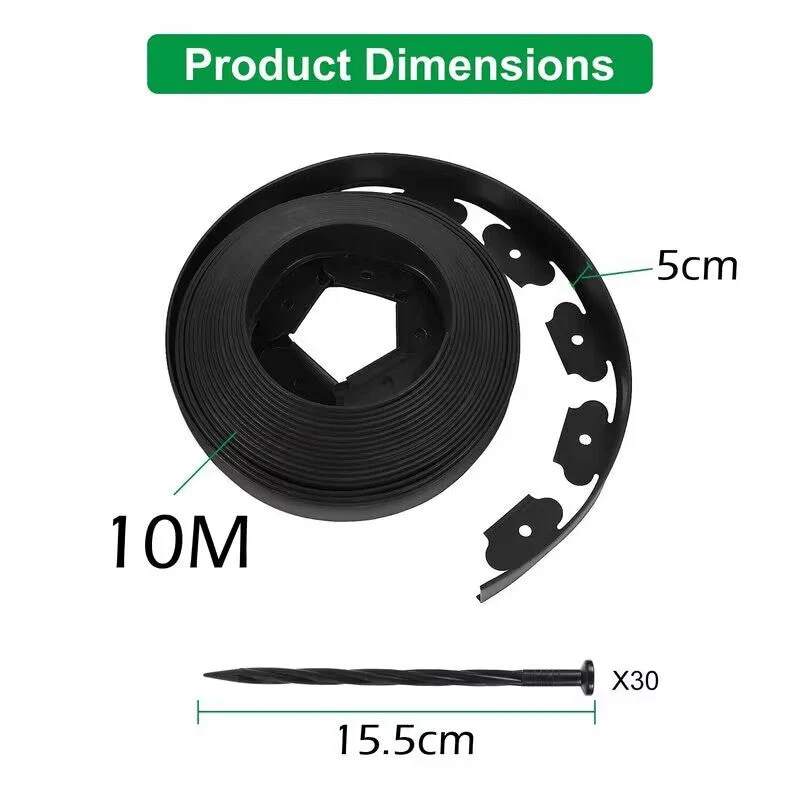 Garden Lawn Edging Landscape Edging 10Mx8PCS - Image 10